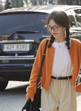 一三良品小个子 wan能小白t基础叠穿白色正肩圆领长袖打底T恤女