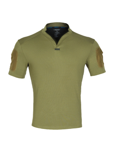 单导矩阵系列亨利小V领polo衫 臂袋 魔术贴