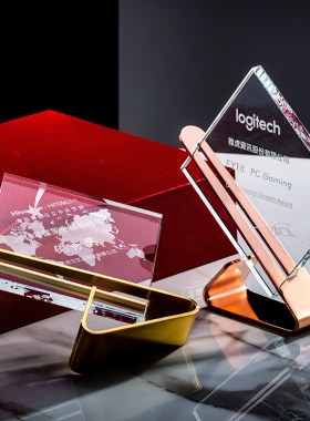 2021创意金属水晶奖杯运动会冠军荣誉优秀员工奖牌定制定做纪念杯