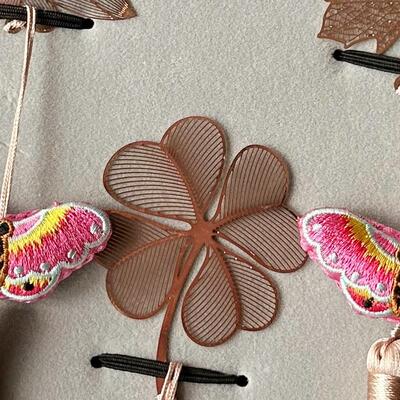 黄铜书签熊猫蝴蝶挂件中国风格的礼物外国人毕业工艺纪念品套装