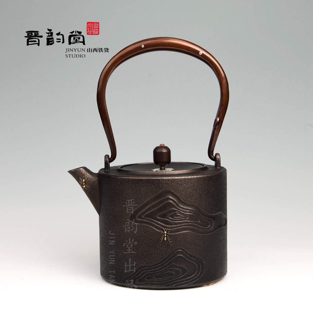 晋韵堂蚂蚁壶泡茶煮茶壶烧水壶老铁壶生铁壶铸铁壶茶具茶道纯手工