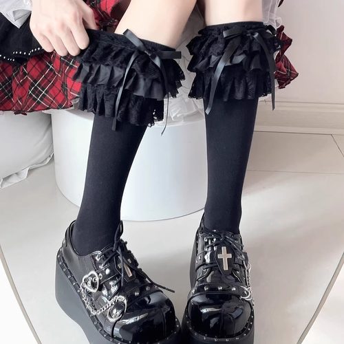 洛丽塔蕾丝花边小腿袜