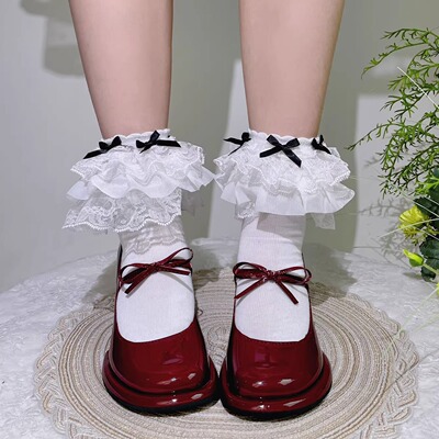 梦幻人偶原创甜美Lolita中筒袜