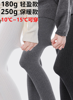 秋冬季麻花纹加绒连裤袜女miu系灰色百搭打底裤加厚保暖秋裤外穿