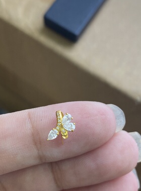 18K金扣头加厚版Au750材质K黄色百搭扣头玉项链配件纯18K金K204