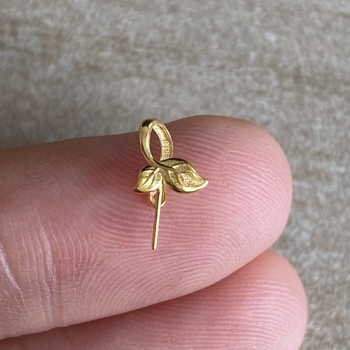 18K金扣头Au750K金加厚扣头K107