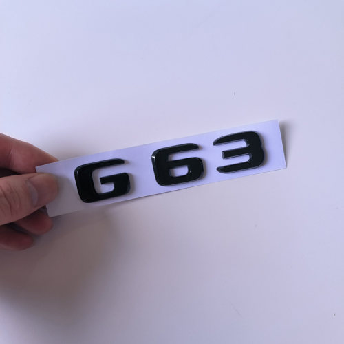 奔驰g63黑色车标AMG中控贴G500尾标改装V8 biturbo侧标后字标一套