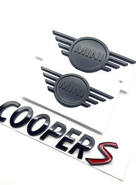 迷你MINI新款F55/F56/F57机盖贴标mini车标尾标COOPER S车标改装