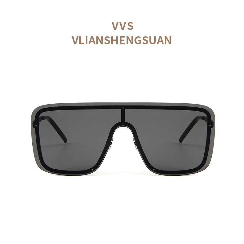 VVS眼镜墨镜太阳镜时尚个性一体黑色潮流明星款SL364