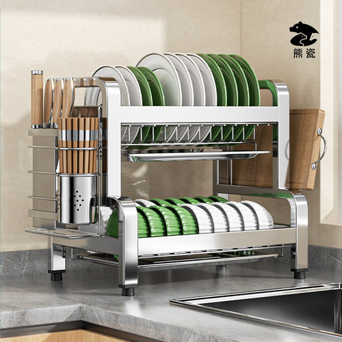 304不锈钢碗架沥水架加粗加厚