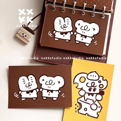 xxkk炫炫酷酷丨原创A7内页卡手账分隔页明信片