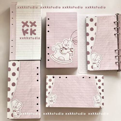 xxkk炫炫酷酷丨原创A6per活页内页复古粉