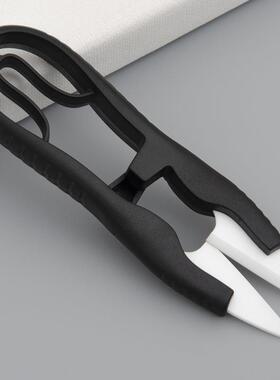 威能4.5寸陶瓷线头剪家用维修V型鱼线剪白色黑色手柄锋利手工艺