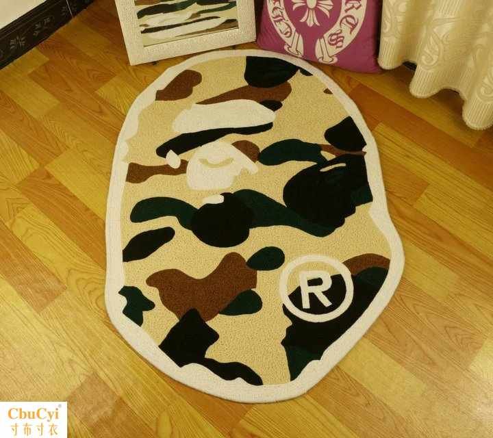 潮流迷彩BAPE衣帽间ape安逸猴地毯个性垫地 茶几时尚垫小|msdalam kategori rumah Fabrik, Carpet - dari Buy2taobao.com untuk memberikan perkhidmatan ejen Taobao profesional membeli