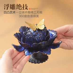 礼品摆件茶道香薰. 优选铜香炉家用h室内盘香檀香沉香熏香器新中式