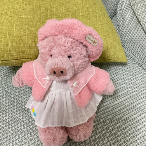 巴纳布斯猪衣服毛绒娃娃连衣裙