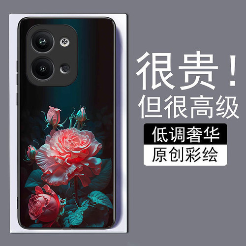 暗光玫瑰花适用opporeno9手机壳8pro+真我A976K10X新款7se钢化玻璃a73全包72防摔A57A1pro保护套r17简约GTneo