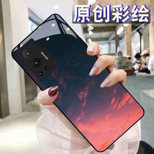 梦幻云朵适用vivox80pro手机壳70+/60iQOO9/8/7x30钢化玻璃s15pro