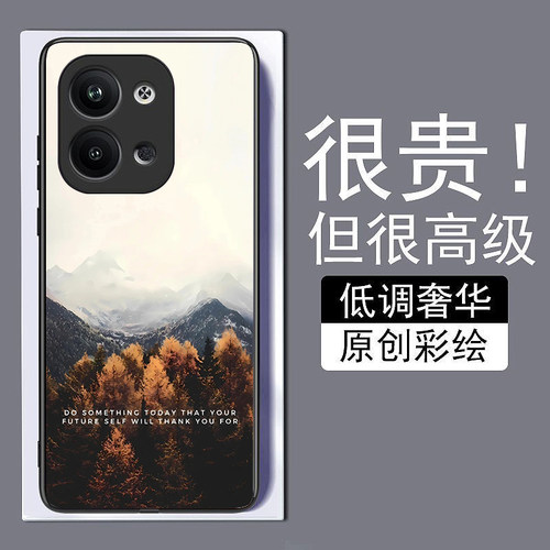 雾雪深山适用opporeno9手机壳8pro+真我A976K10X新款7se钢化玻璃a73全包72防摔A57A1pro保护套r17简约GTneo