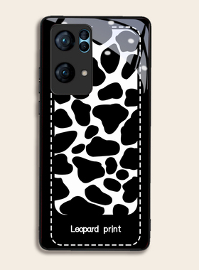 潮牌牛奶纹适用OPPOreno7pro+手机壳6/5硅胶96findR17钢化玻璃a72