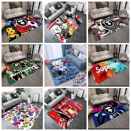 安逸猿人猴bape潮牌联名aape潮流小门垫me网红拍照迷彩地毯衣帽间