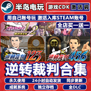 逆转裁判123+456王泥喜成步堂精选集steam激活码CDK逆转检察官1&2