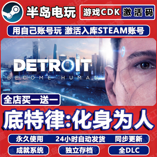 底特律化身为人变人游戏Steam激活码CDK全DLC永久入库全球区国区