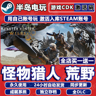 怪物猎人荒野STEAM激活码 CDK全DLC永久入库包更新游戏全球区国区