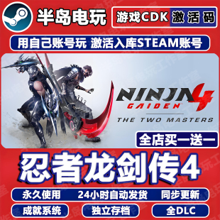 忍者龙剑传4游戏STEAM激活码 CDKey永久入库全DLC包更新全球国区