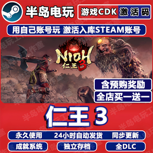 仁王3游戏Steam激活码CDKey全DLC永久入库全球国区Nioh 3魂类动作