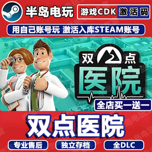 双点医院游戏STEAM激活码CDKey全DLC入库全球区国区模拟经营沙盒
