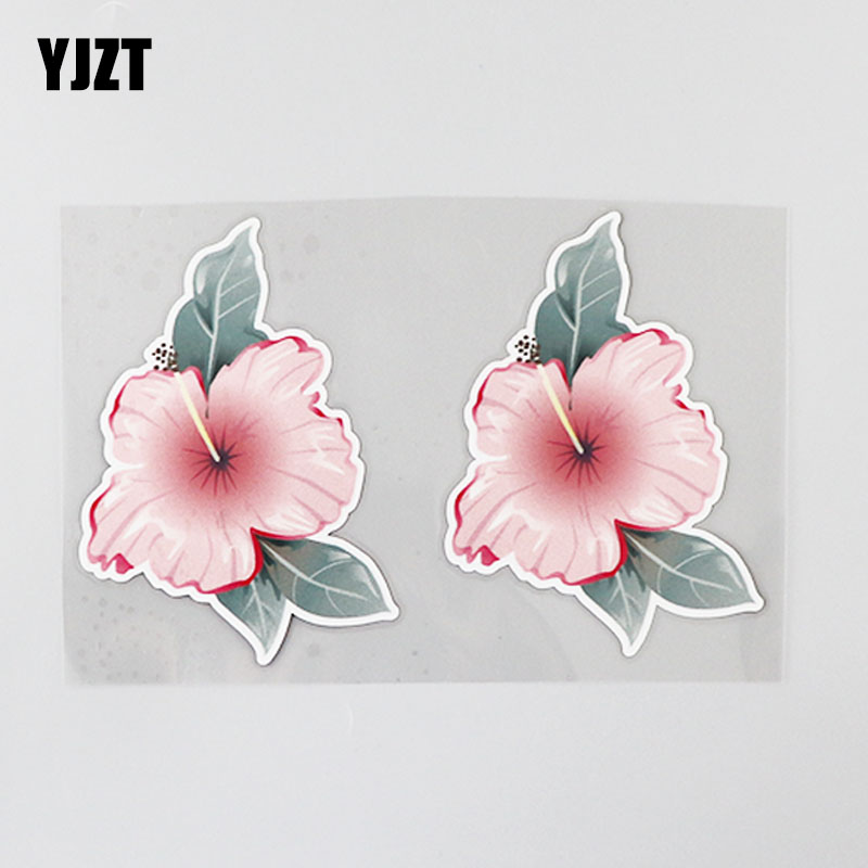 YJZT 创意汽车贴纸芙蓉花遮盖防水改装装饰车贴纸 CS0788