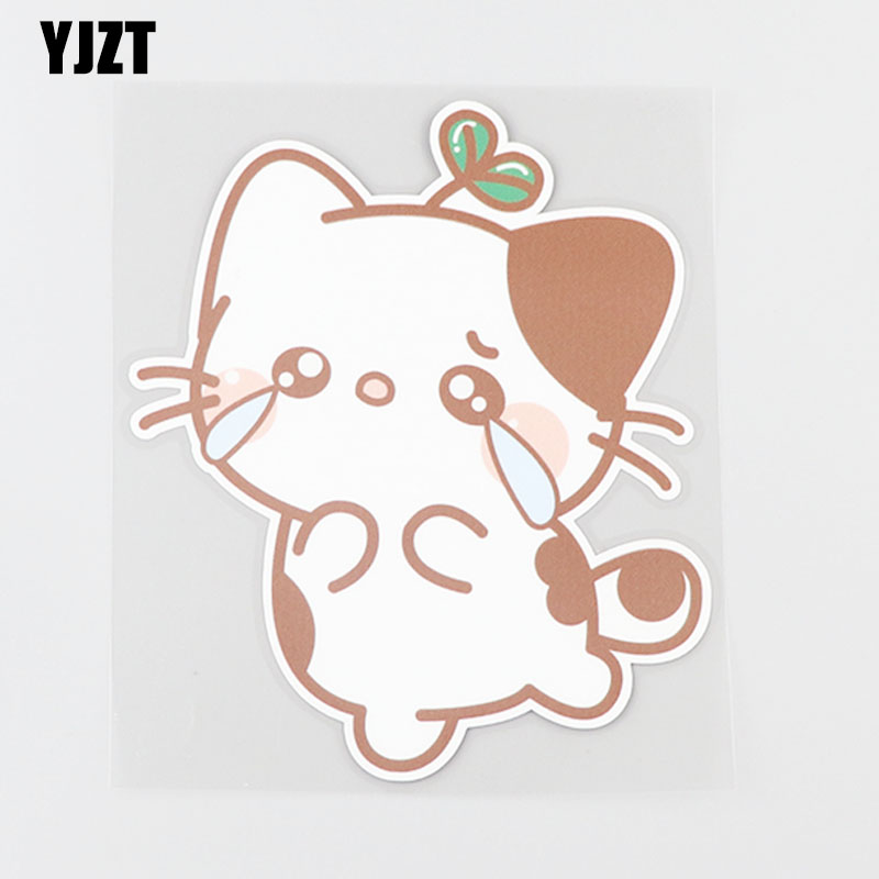 yjzt 失落卡通猫咪可爱搞笑的汽车装饰个性车身防水车贴 cs1074