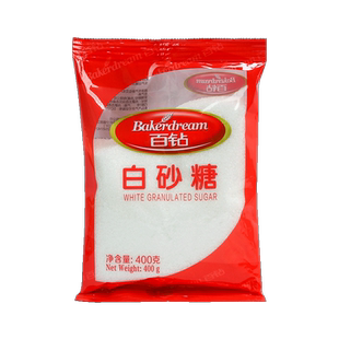 安琪百钻白砂糖400g*40包整箱商用批发16公斤食用烘焙原料绵白糖