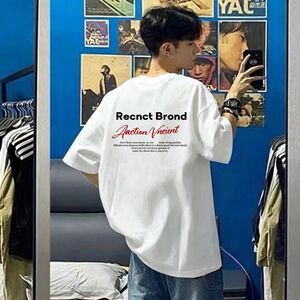 美式潮牌男重磅oversize短袖t恤夏季新款简约体恤衫潮流街头