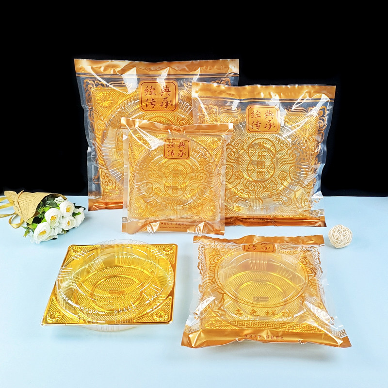 尼龙真空袋透明开窗大月饼机封袋图片