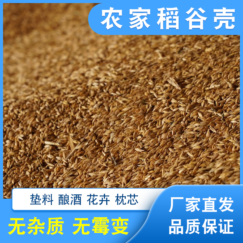 稻壳谷壳批发垫料酿酒发酵腐熟