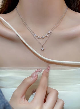 项链锁星星颈链锁骨链