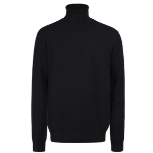 HELLEN&WOODY高领黑色毛衣男士秋冬加厚慵懒风打底衫内搭针织衫