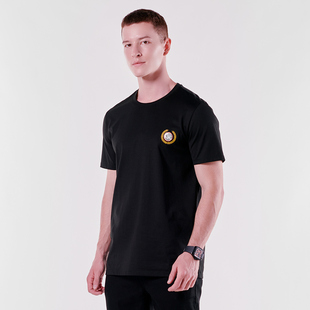 夏季 圆领修身 新款 T恤男半袖 长绒棉麦穗图标短袖 HELLEN&WOODY男装