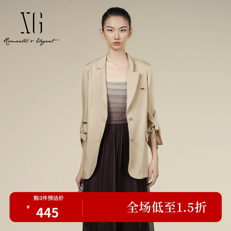 XG雪歌时尚气质通勤装知性风衣服干练气场女装外套XK307009A173