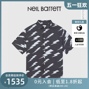 闪电系列 NEIL BARRETT 衬衫 尼奥贝奈特2023春夏新款 男短袖