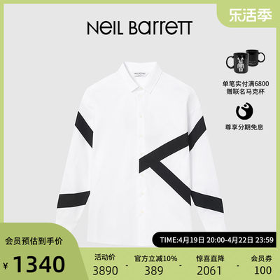 新品长袖衬衫NeilBarrett