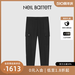 黑色休闲长裤 尼奥贝奈特22秋冬男式 BARRETT NEIL