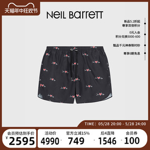 爱心黑色 休闲轻薄酷百搭潮流轻便短裤 Barrett2024春夏男式 Neil