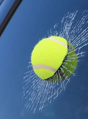 3D Prank Tricky Broken Glass Sticker Car Window Ball Hits Se