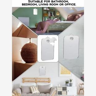 Acrylic Anti Fog Mirror Shower Shaving Fogless亚克力剃须镜