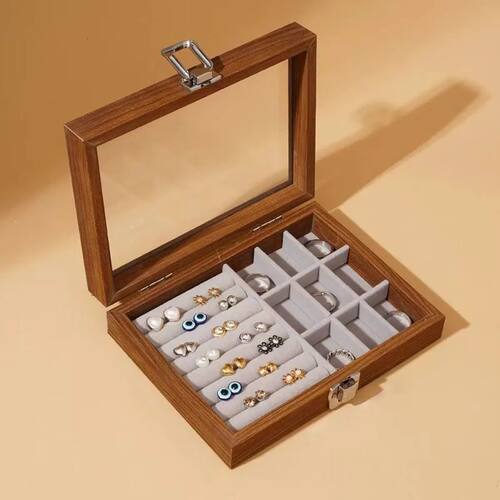 1pc, Vintage Jewelry Storage Box, Covered Jewelry Box, Ring