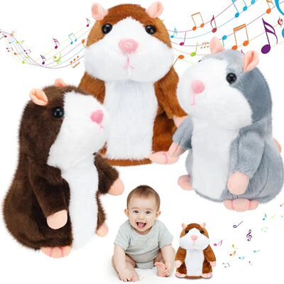 Cute Electric Talking Hamster Plush Toy-Interactive Plush An
