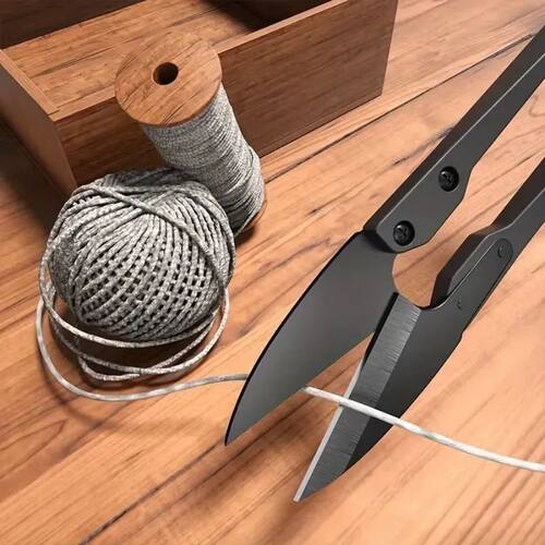 1/2 Piece U-shaped Scissors Black, Multifunctional Handmade